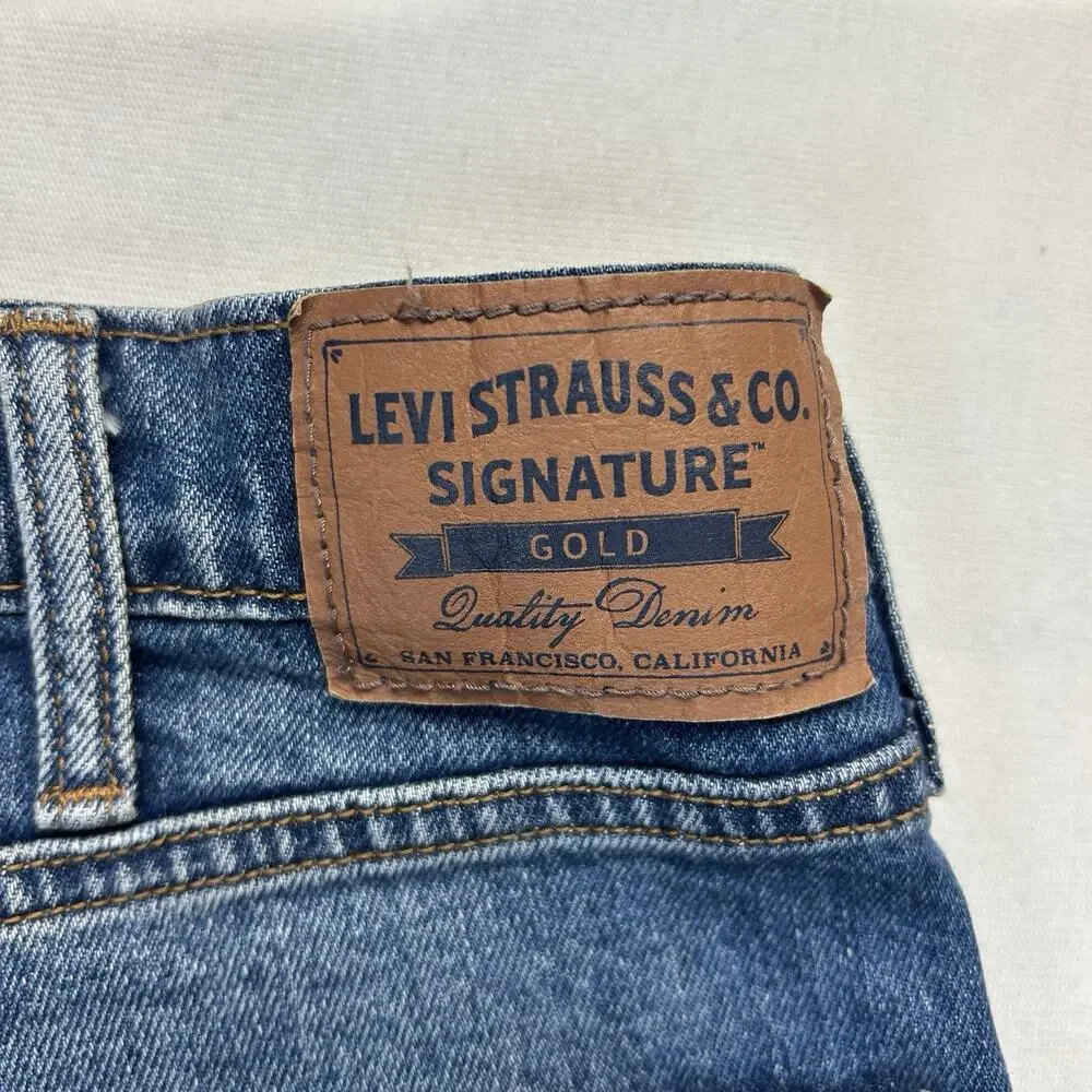Levi Strauss Signature Gold Jeans Men’s 36x32 Classic Cowboy Western Blue Denim